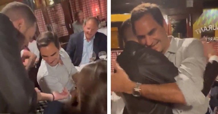 VIDEO Kad je Federer vidio kakvu njegov fan ima tetovažu, odmah je ustao i zagrlio ga