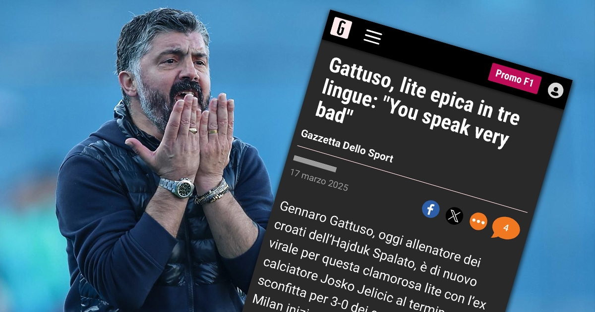 Gazzetta: Gattusova epska trojezična svađa na hrvatskoj televiziji postala je viralna