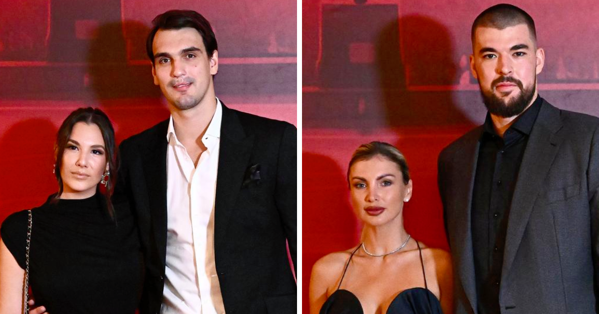 Šarić na gala večeri pozirao sa samozatajnom Karlom, Zubac poveo suprugu Kristinu