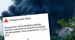 Ljudi kod Zaprešića nakon tri sata dobili alert zbog požara i dima