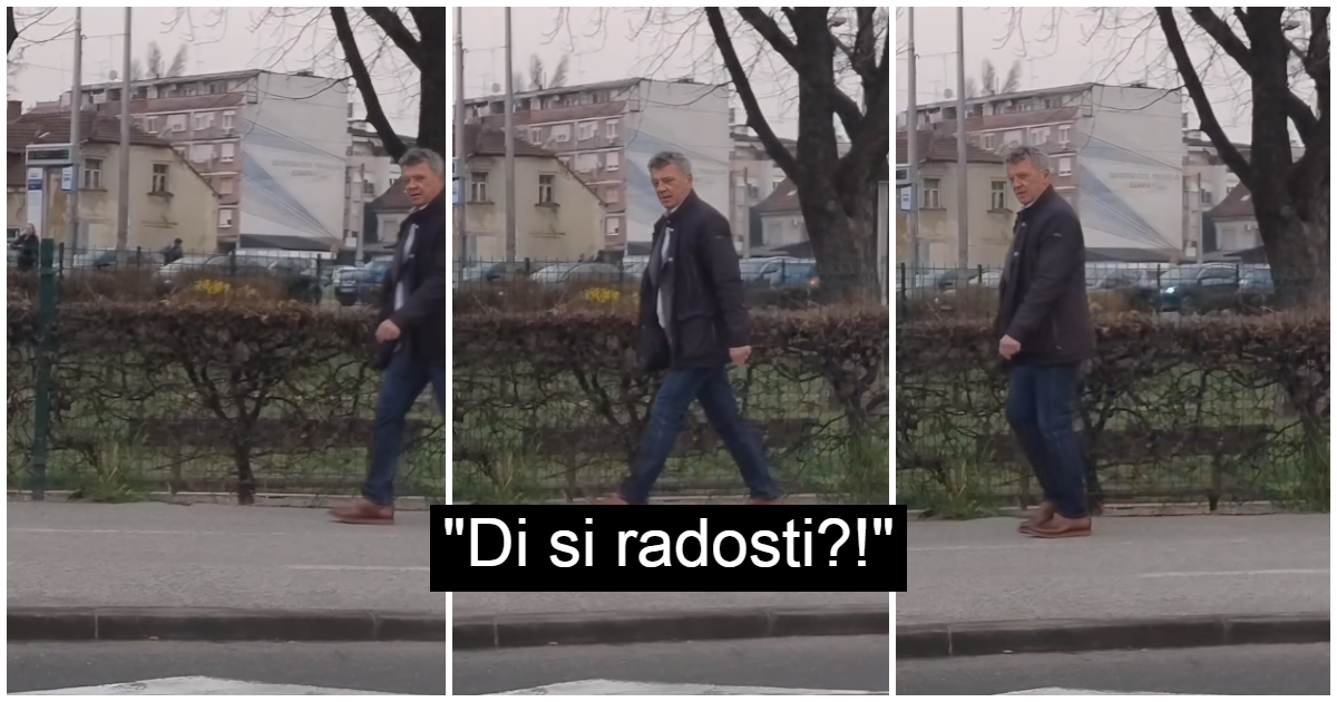 VIDEO Turudiću iz auta vikali "Di si radosti". Evo kako je reagirao