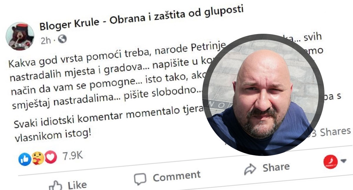 Bloger Krule: Kakva god pomoć vam treba, napišite u komentarima i naći ćemo načina