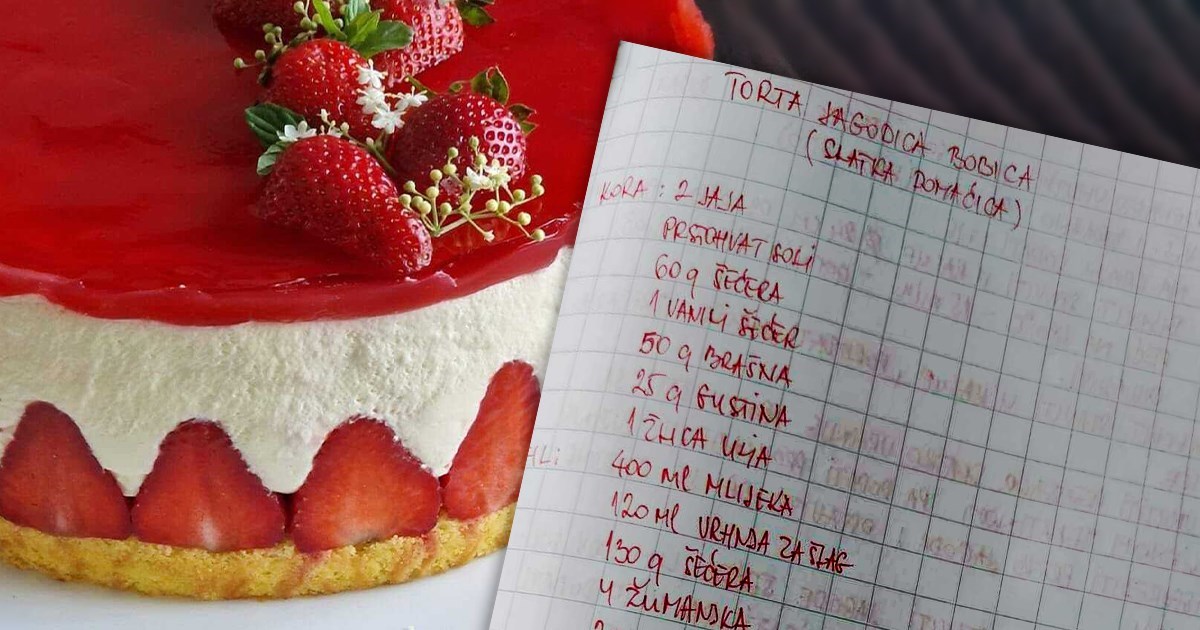 Torta s jagodama oduševila je ljude na Fejsu, imamo recept čitateljice Lidije