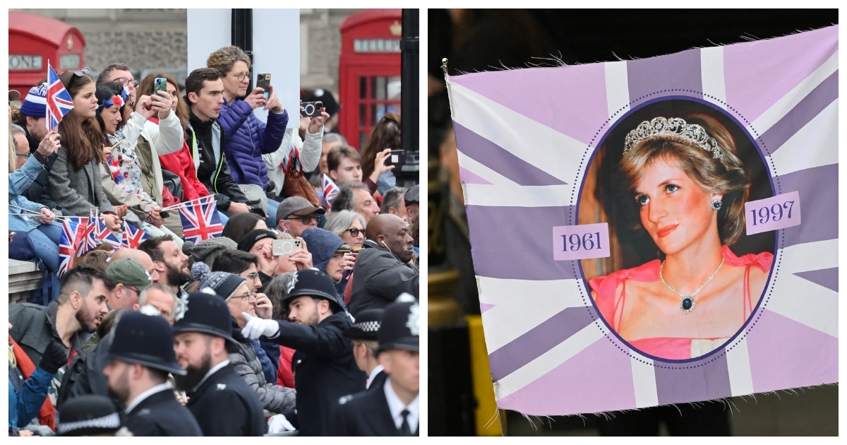 Fanovi su jutros preplavili ulice Londona, nosili transparente s likom princeze Diane
