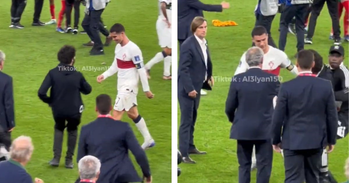 VIDEO Uplakani Ronaldo odgurnuo navijača