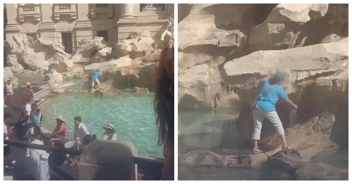 Turistkinja se popela na Fontanu di Trevi da napuni bocu vode pa razbjesnila Talijane