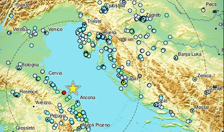 Potres od 5.7 u Italiji, osjetio se u Hrvatskoj