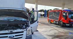 FOTO Na benzinskoj u Istri se zapalio manji kamion