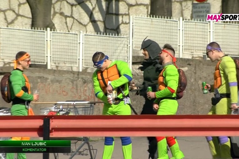 VIDEO Ninja kornjače i Shredder došli na utakmicu Orijenta i Cibalije