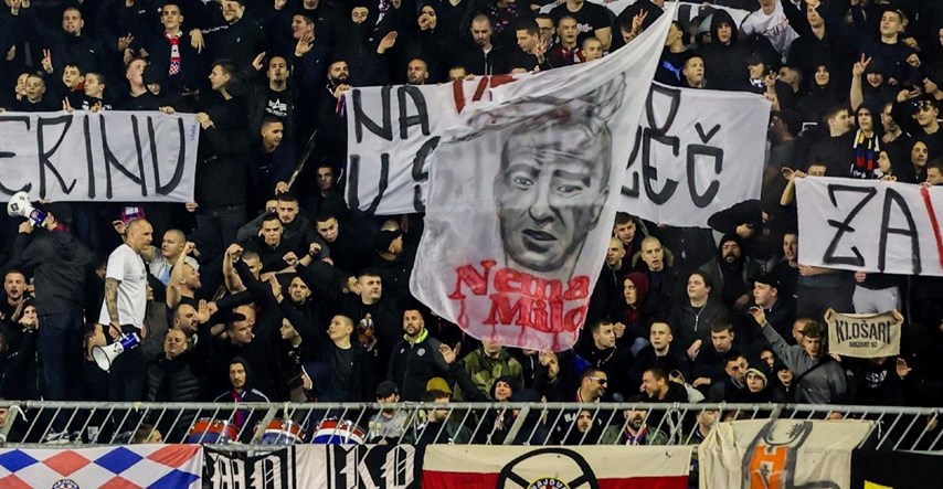 Delegat na utakmici Hajduka nije vidio zastavu s odsječenom glavom Brune Marića?