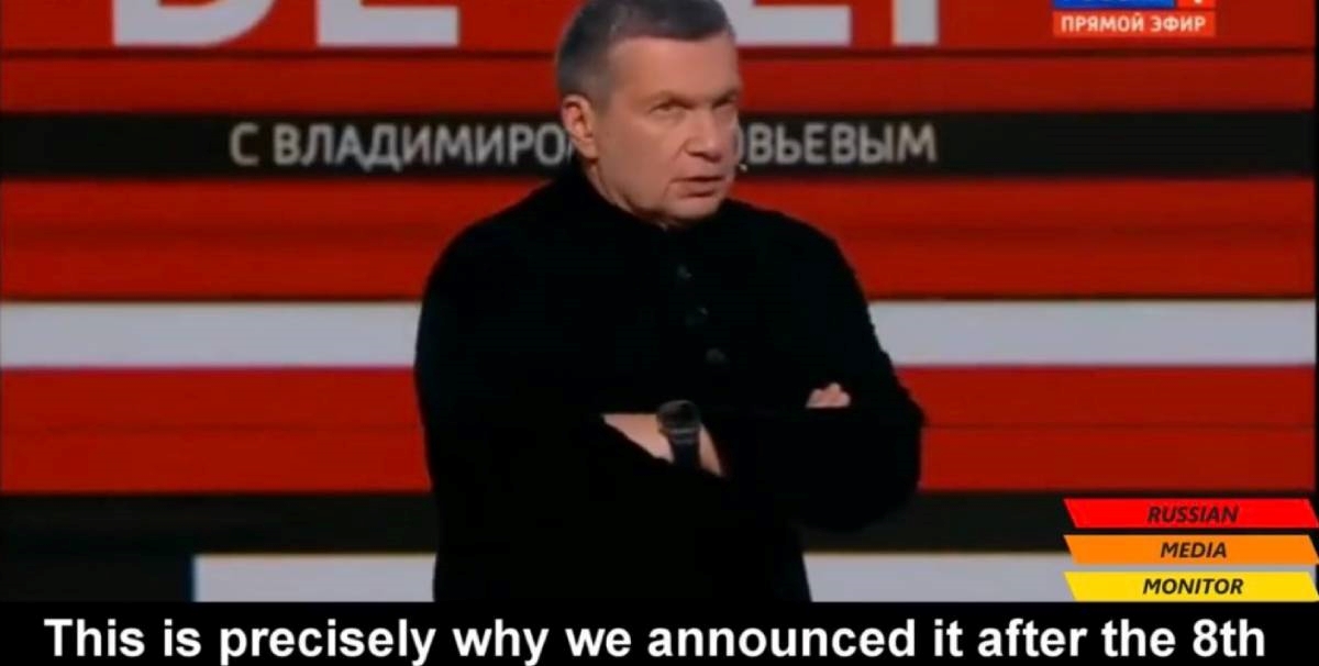 VIDEO Putinov propagandist o povlačenju iz Hersona: Čekali smo kraj američkih izbora
