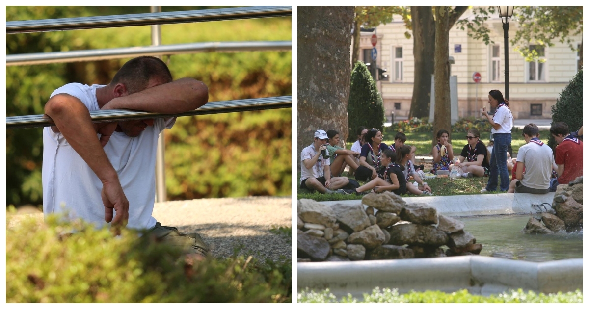 FOTO Zagrepčani se na razne načine pokušavaju obraniti od nesnosnih vrućina