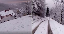 VIDEO Snijeg u Zagorju, Varaždinu... Danas se očekuje oblačno s kišom i susnježicom