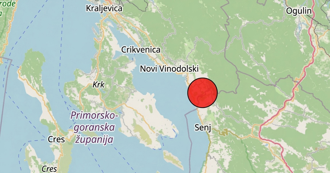 Potres od 3.5 kod Novog Vinodolskog