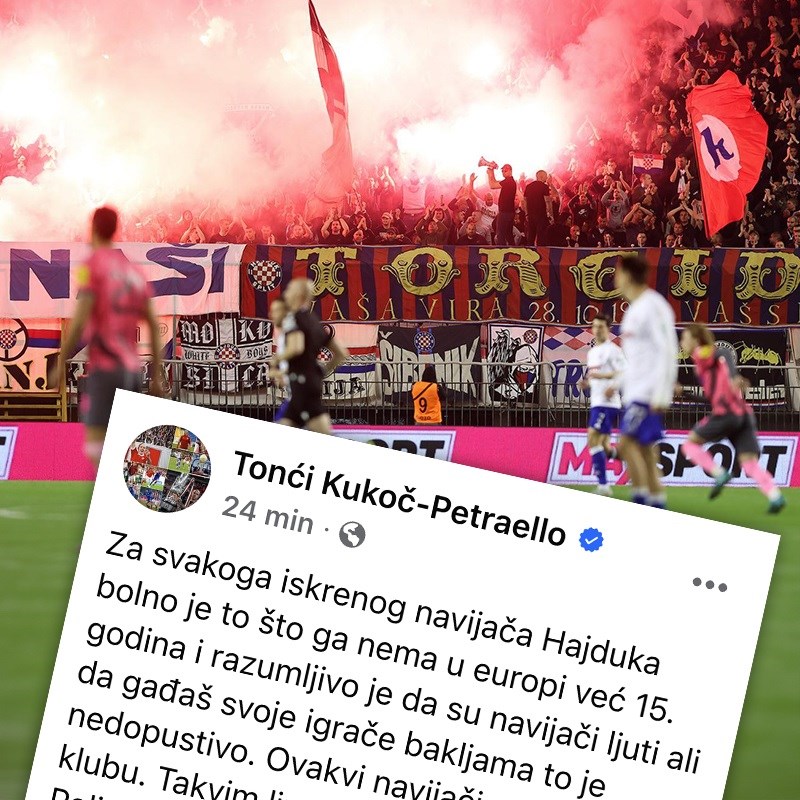 Kukoč o Torcidi: Pitajte beskičmenjaka Melnjaka da je baklja završila nekome u licu