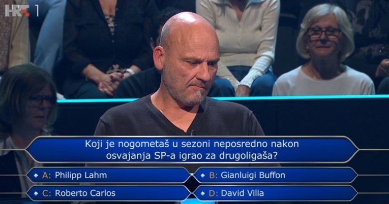 Znate li odgovor na nogometno pitanje s Milijunaša?