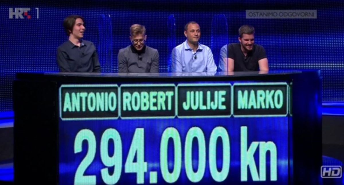U Potjeri osvojen rekordni iznos od 294.000 kuna, znate li odgovore na pitanja?
