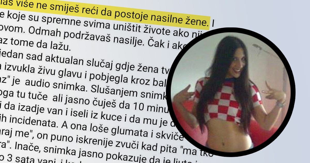 Bivša HDZ-ovka koja je spominjala Srbe i vrbe: Ne smiješ reći da postoje nasilne žene