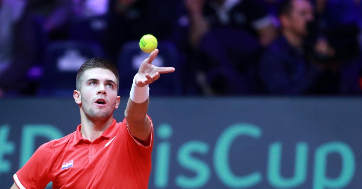 ĆORIĆ- HAČANOV 7:6, 4:6, 4:6 Rusija pobijedila Hrvatsku u Davis Cupu