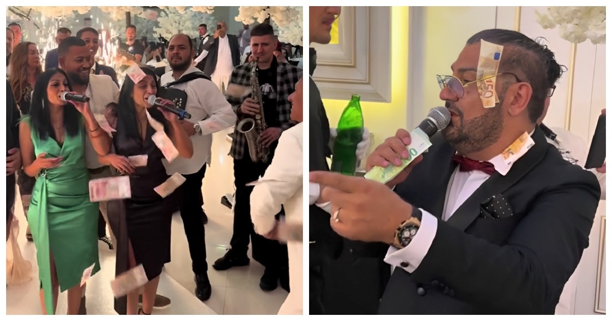 Pod prekriven novčanicama: Snimka krštenja od milijun eura u Beogradu postala hit