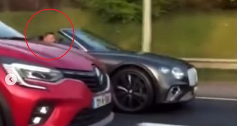 Procurio video. Conor juri Bentleyjem, policija ga zaustavlja