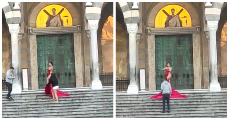 Turistica se gola slikala ispred katedrale u Italiji, stanovnici bijesni