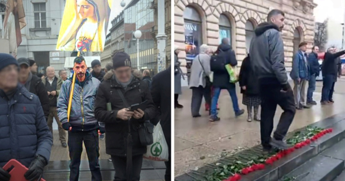 Muškarac u Zagrebu gazio ruže za ubijene žene