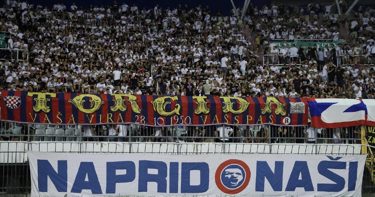 VIDEO Torcida prije utakmice s Albancima skandirala "je*em te Dinamo"