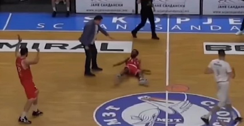 VIDEO Srpski trener uletio na teren i nokautirao suparničkog igrača