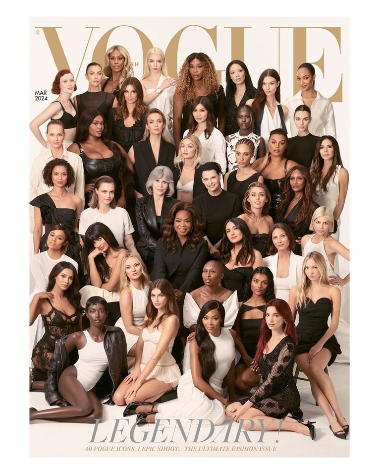 Naslovnica za povijest: Za novo izdanje Voguea poziralo 40 slavnih žena