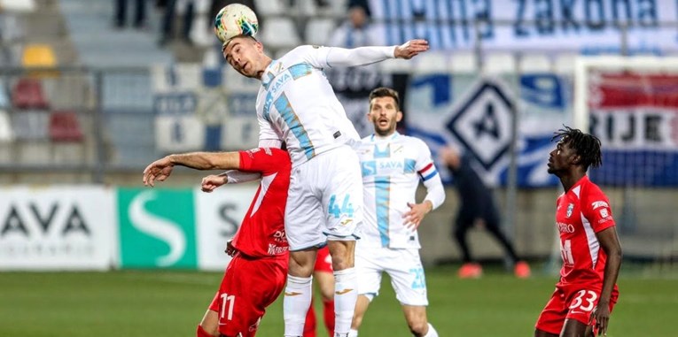 RIJEKA - OSIJEK 1:0 Gorgon junak, Rijeka na tri boda od Hajduka
