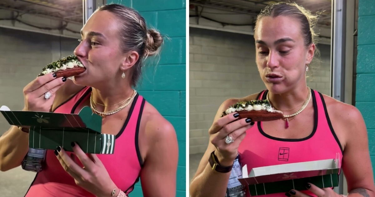 VIDEO Sabalenka zagrizla specijalitet od 100 dolara pa u oduševljenju počela psovati