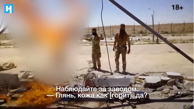 UZNEMIRUJUĆE Ruski plaćenici odrubili glavu Sirijcu pa ga zapalili