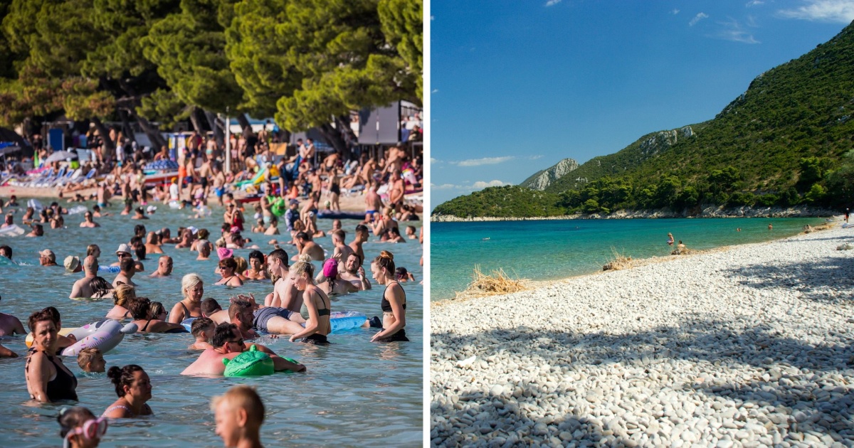 Ne želite se kupati u ovoj gužvi? Našli smo prekrasnu uvalu na Makarskoj rivijeri