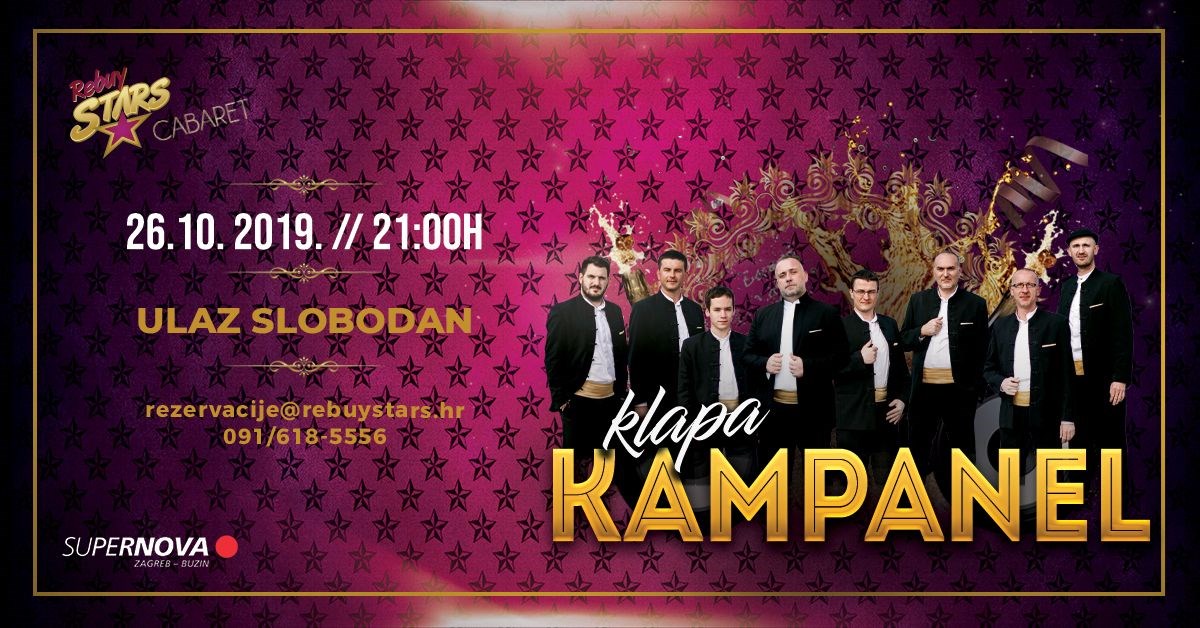 Klapa Kampanel u Rebuy Stars Cabaretu