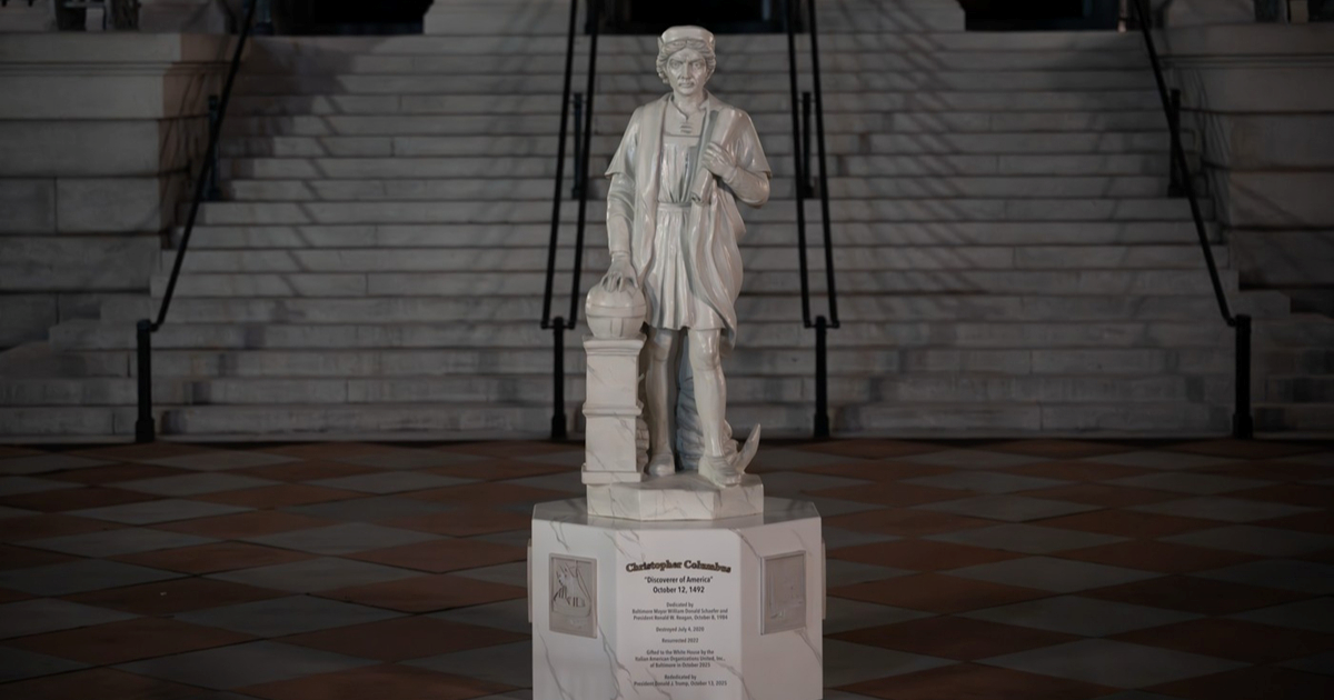 Trump postavio kip Kristofora Kolumba kod Bijele kuće