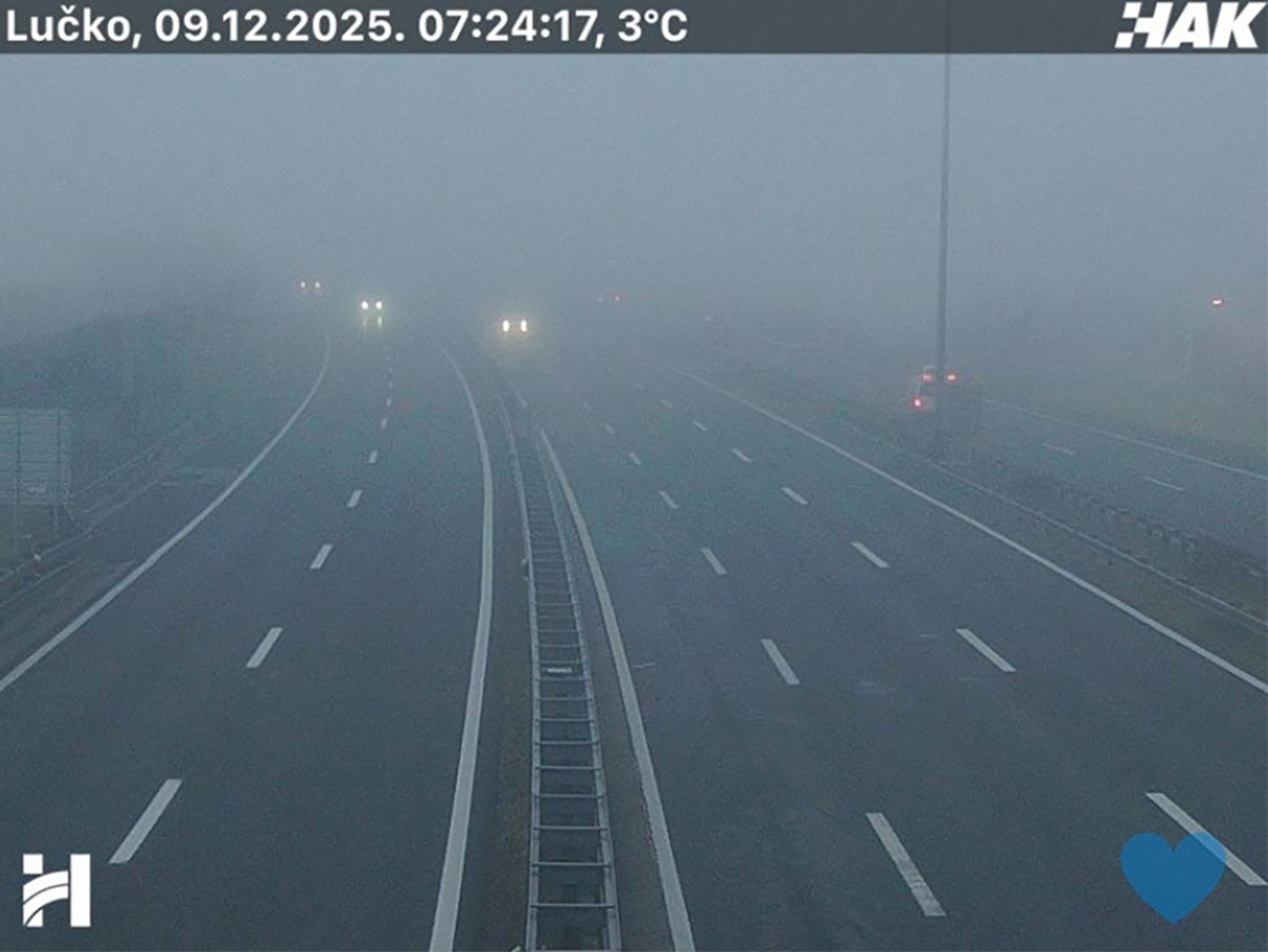 Gusta magla i skliske ceste: Vozači pozvani na oprez