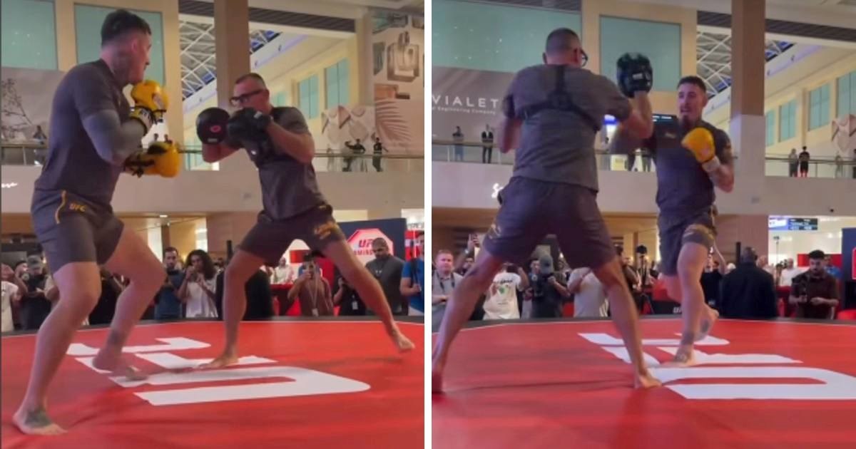 Pogledajte kako Drviš drži fokusere Aspinallu na UFC-ovom otvorenom treningu
