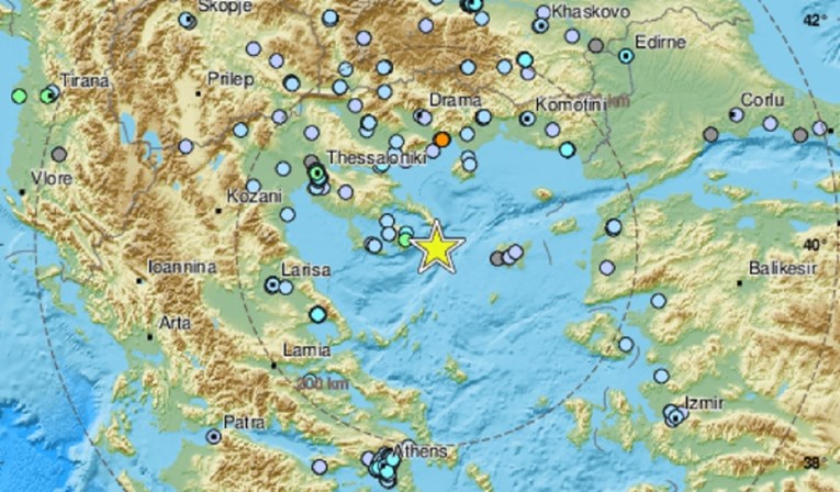 Potres magnitude 5.3 zabilježen u Egejskom moru, osjetio se u više država