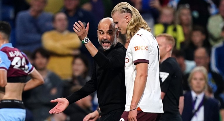 Haaland zabio dva gola, a Guardiola na poluvremenu poludio na njega i urlao