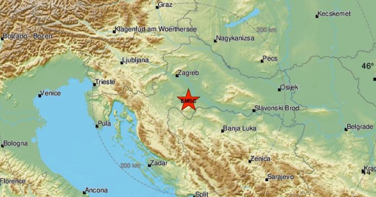 Na Baniji novi potres magnitude 3 po Richteru
