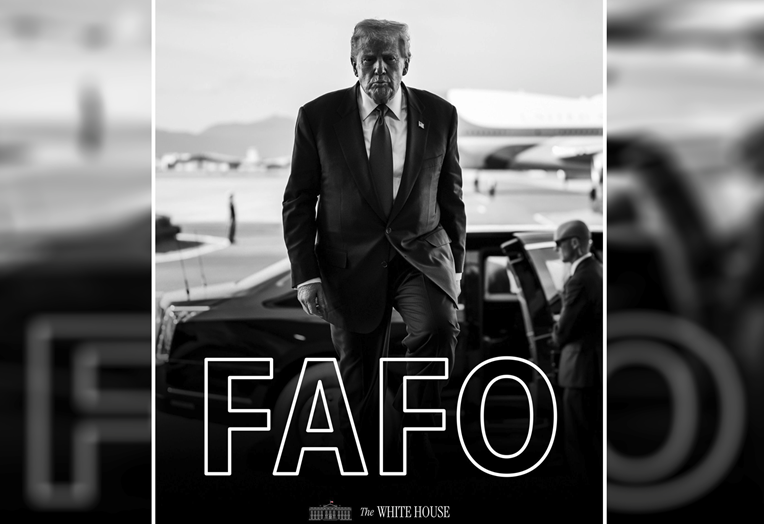 FOTO Pogledajte sliku koju je objavila Bijela kuća: "No games. FAFO"