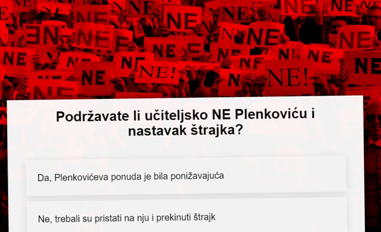 ANKETA Štrajk se nastavlja, učitelji su odbili Plenkovića. Podržavate li ih?