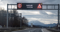"Naprijed Vatreni": Na autocesti A1 osvanula poruka hrvatskim reprezentativcima