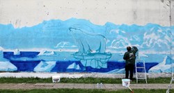 U Sisku naslikan mural koji upozorava na klimatske promjene