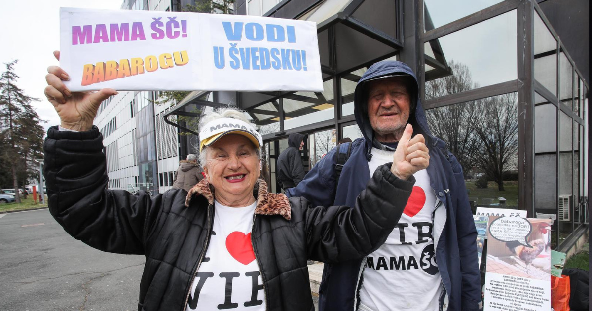 Marica ​​(75) i Mijat (78) s Vira stigli u Zagreb podržati Let 3. Poveli i - pijetla