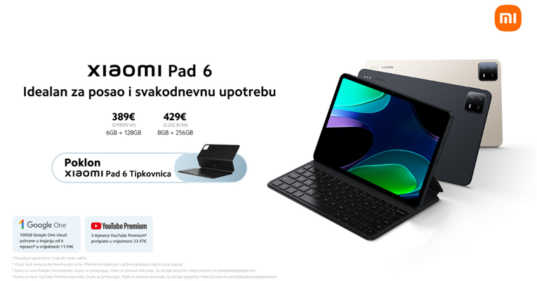 Na hrvatsko tržište stigao Xiaomi Pad 6