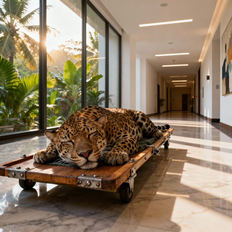 U Indoneziji pronašli leoparda ispred hotelske sobe