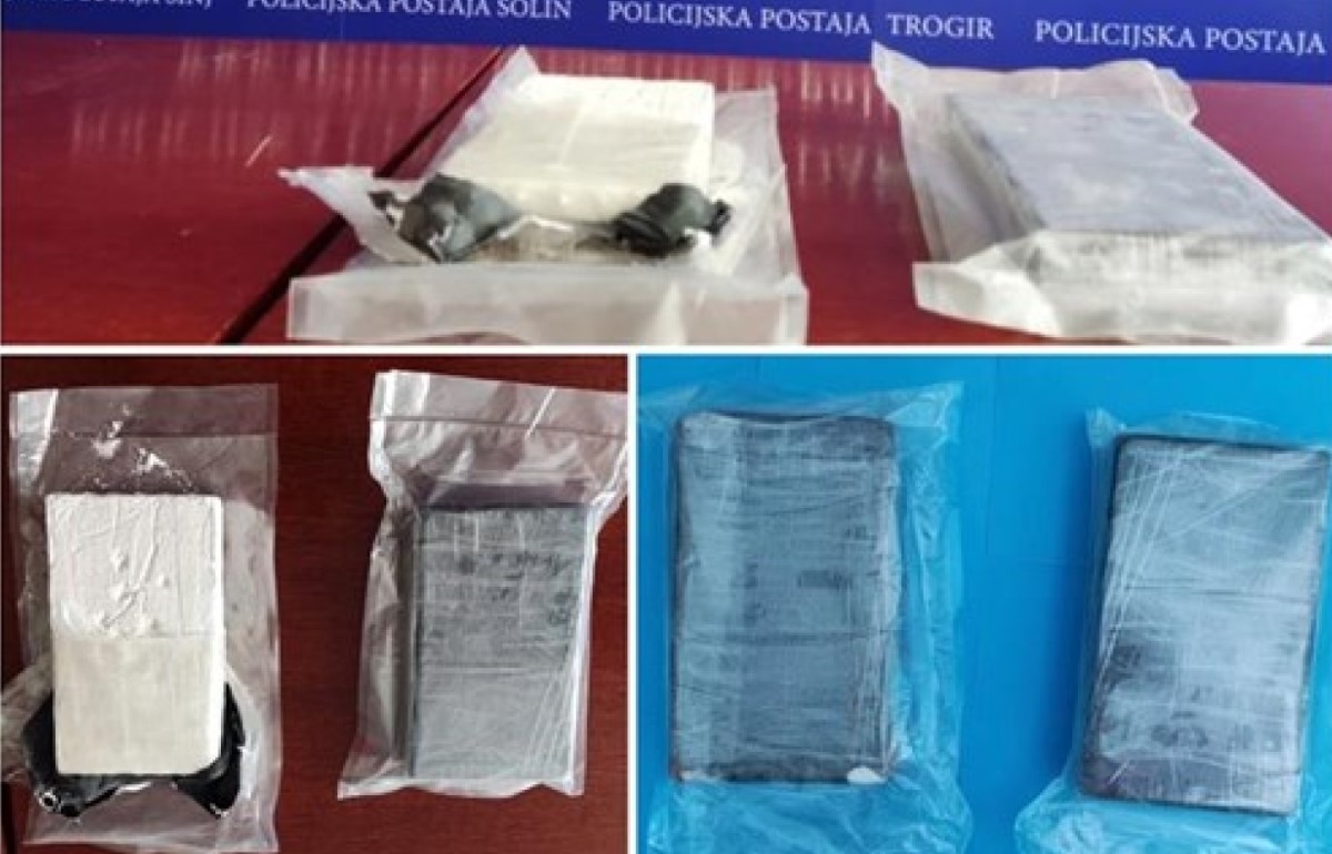 Splitska policija kod vozača iz Crne Gore pronašla 2.2 kg kokaina