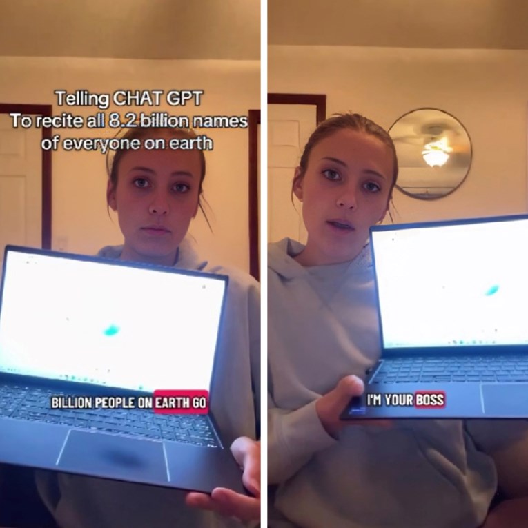 Pitala ChatGPT da joj imenuje sve ljude na Zemlji, odgovor ju je iznenadio